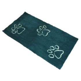 DGS Pet Products Dirty Dog Doormat Runner Almond 60" x 30" x 2" (Color: Petrol/Turquoise)